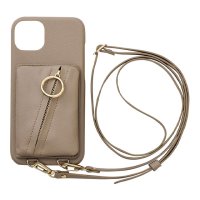 MAELYS LOUNA/【iPhone14 Plus ケース】Clutch Ring Case (beige)/505014084