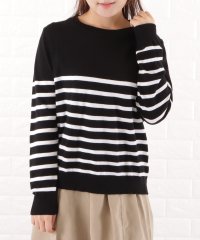 Lace Ladies/レースレディース Lace Ladies クルーネックボーダーニットプルオーバー/505017634
