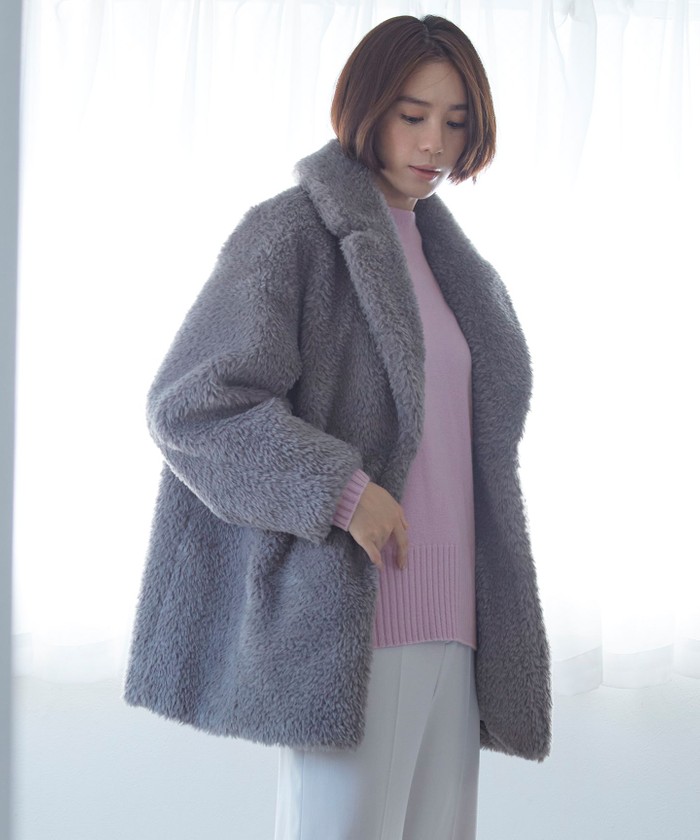 theory luxe ボアコート　CISCOE S 中古・古着通販】theory luxe (セオリーリュクス) ボアコート