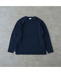 BRICK＆SONS/CORDURAリラックスラグランスリーブニット<ネイビー>/505019925