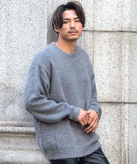 CavariA/キャバリア CavariA CavariA ルーズシルエットクルーネックフェザーヤーンニットソー セーター/505020894
