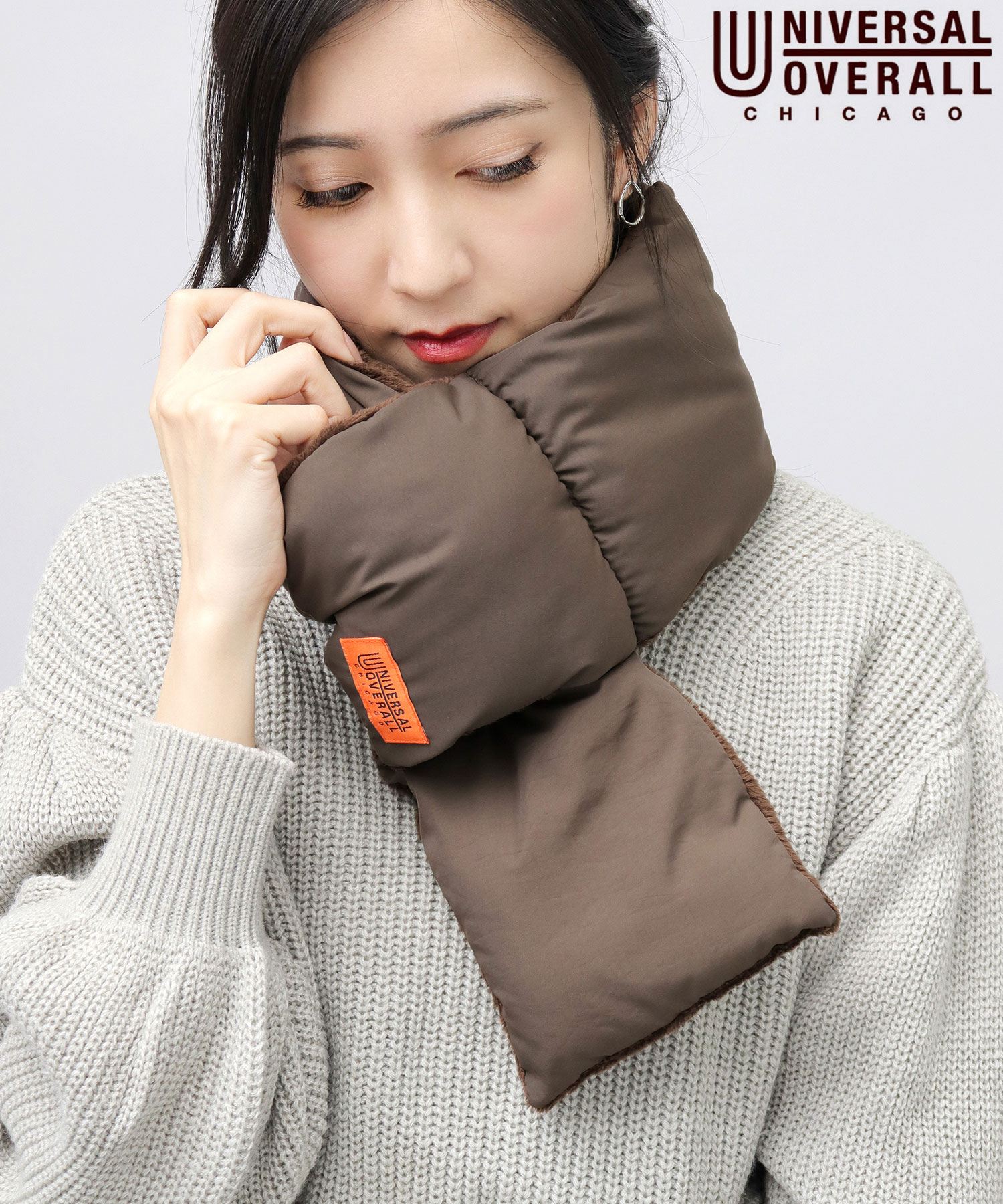 OUAT OFFICE SCARF NAVY マフラー OUAT OFFICE SCARF NAVY マフラー（Scarf N°746 Navy Blue