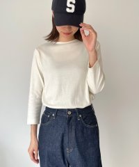 CANAL JEAN/harmonie －OrganicCotton－(アルモニ オーガニックコットン)フライスボートネック8分袖Tシャツ/505002577