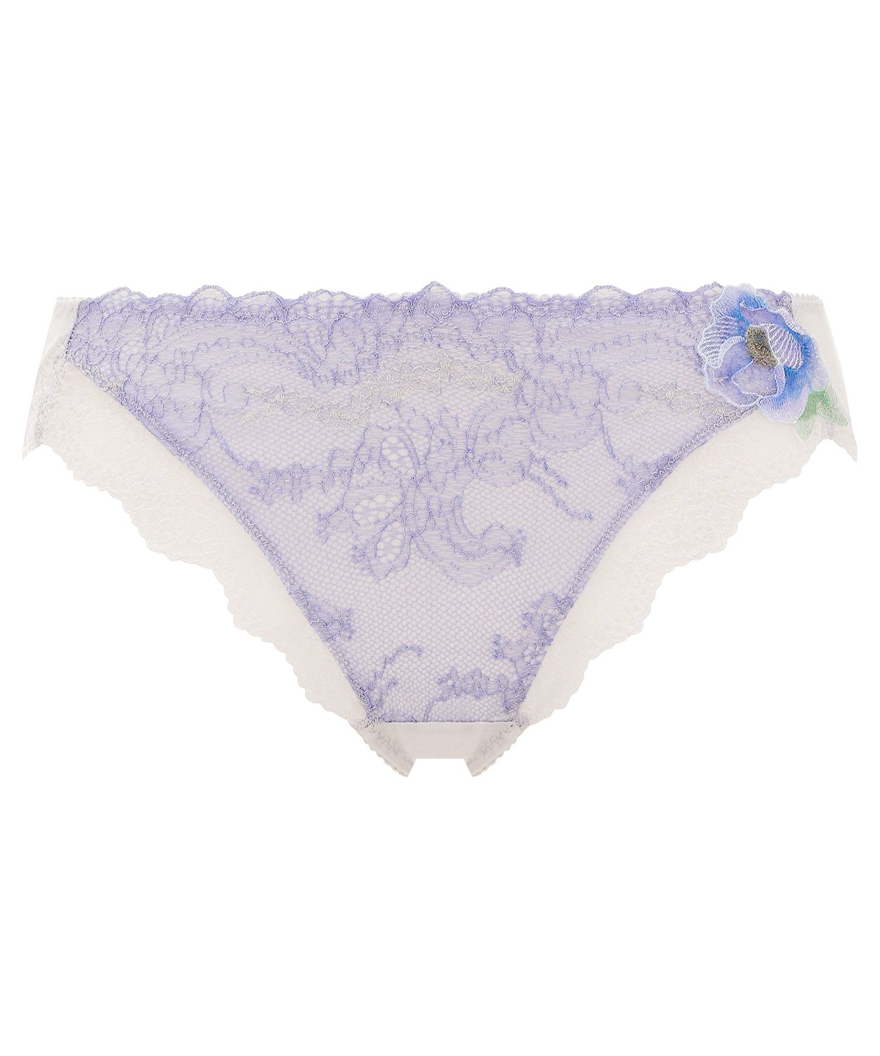 リズシャルメル新品 紫と赤のレース ブラジャーショーツセット