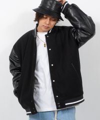 1111clothing/◆ テックウール 袖PU バーシティージャケット◆ スタジャン メンズ ジャケット レディース オーバーサイズ ブルゾン スタジアムジャンパー ビッグシルエット/505027552