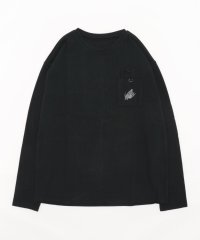 aimoha/【genxder】ユニセックス　オリジナル蝶々刺繍ポケットロングTシャツ/505028508