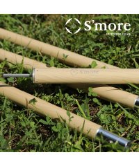 S'more/【S'more / Alumi pole 2.4 木調デザイン 】 タープ ポール 2.4ｍ スモア 28mm スモア アルミ テントポール タープポール 直径/505032534