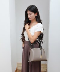 MERCURYDUO（BAG）/マーキュリーデュオ MERCURYDUO 配色軽量ハンドバッグチャーム付き/505032698