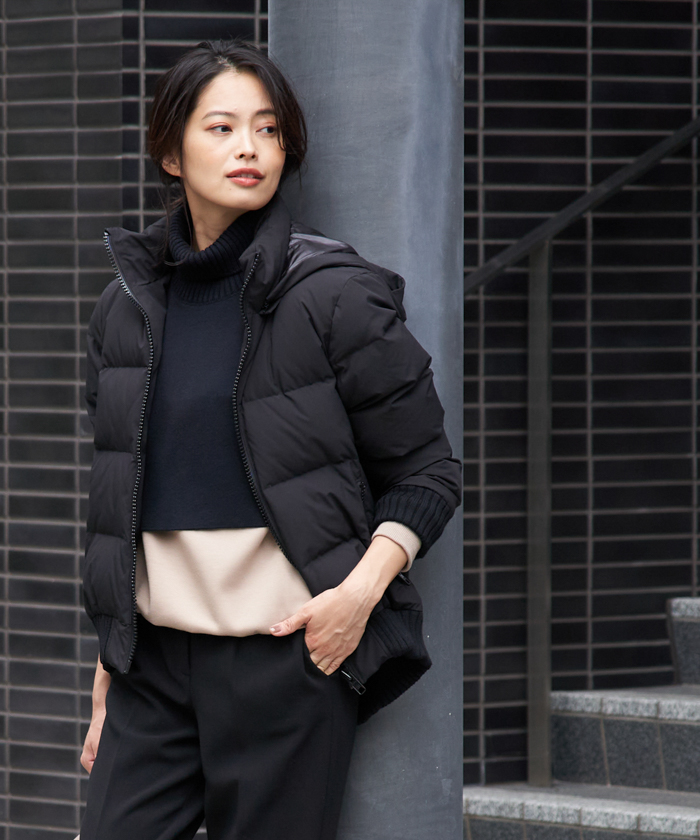 濃いピンク系統 Cara ダウンコート - ダウンジャケット