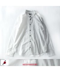  GENELESS/ジェネレス GENELESS シャツ メンズ 長袖 切替 ストライプ 長袖シャツ 国産 ブラウス ワイシャツ ボーダー メンズシャツ/505037117