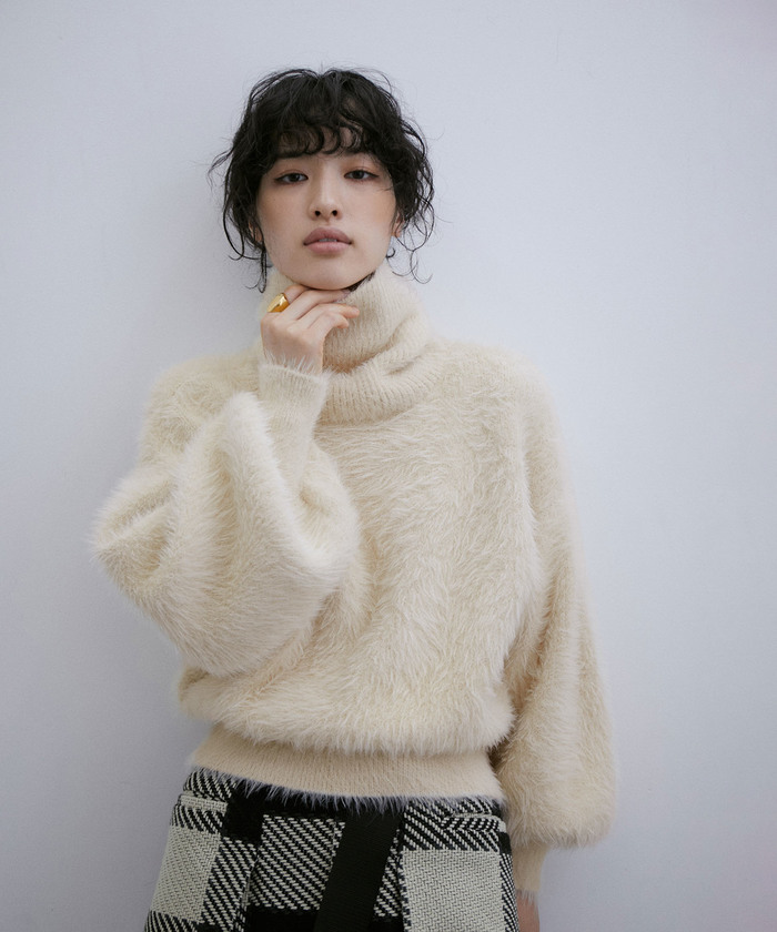 ★美品 ETERNITA エテルニータ ベージュ ニット 3XL(4L) セール】ダメージ フリンジニット（ニット/セーター）｜FreeZone