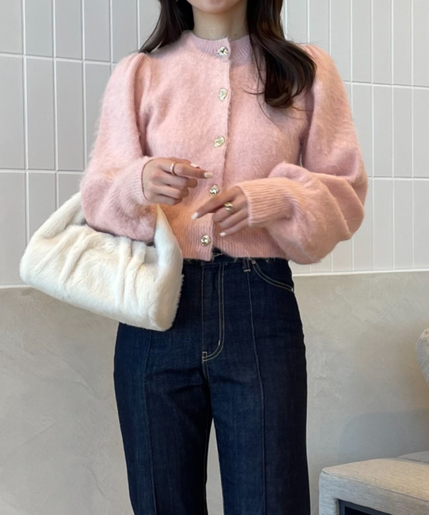 エイミーイストワール eimy istoire ポイントボタンヘアリー