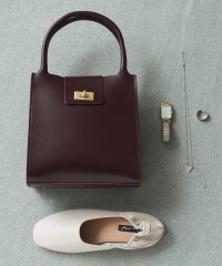 TIDEWAY/タイドウェイ TIDEWAY MOSS METAL TWIST TOTE / モス メタルツイストトートバッグ ハンドバッグ 本革 牛革/505052822