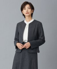 J.PRESS LADIES（LARGE SIZE）/アクアレジェンドウールジャージー ノーカラー ジャケット/505053464