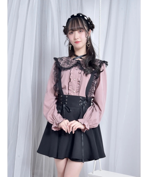 ノエミー NOEMIE 推しカラー長袖ブラウス （黒） - ファッション
