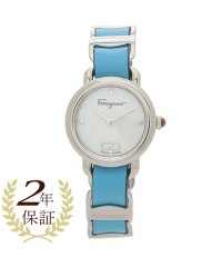 FERRAGAMO/フェラガモ 時計 レディース バリナ 22mm クォーツ ホワイト ブルー FERRAGAMO SFHT01322 レザー/505052157