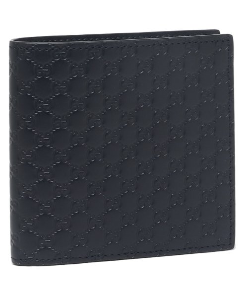 グッチ アウトレット 二つ折り財布 Ggレザー ネイビー メンズ Gucci Bmj1n 4009 グッチ Gucci D Fashion