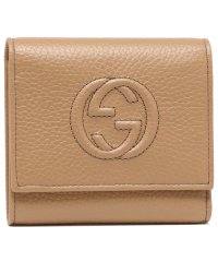 GUCCI/グッチ アウトレット 三つ折り財布 GGレザー ミニ財布 ベージュ レディース GUCCI 598207 A7M0G 2754/505052205