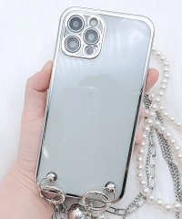 Lace Ladies/レースレディース Lace Ladies パールチェーンストラップ付き クリアiPhoneケース/505056454
