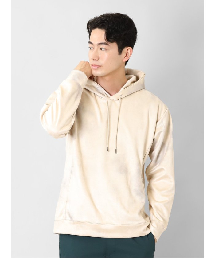 新入荷 セール 33%OFF】ニットスエード 斑プリント ルーズプルパーカー 服&ファッション小物