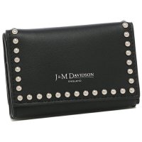 J&M DAVIDSON/ジェイアンドエムデヴィッドソン J&M DAVIDSON 三つ折り財布 ミニ財布 ブラック レディース J&M DAVIDSON SFLW1XX SCXX 99/505056273
