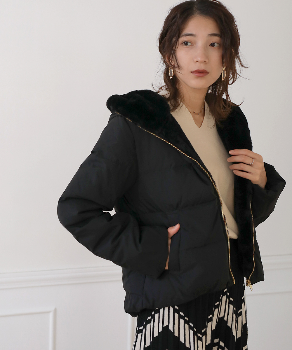 ブージュルード Bou Jeloud ファー付シームレスダウン(505054694