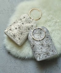 niana/niana ニアナ パーティー ハンドバッグ パーティーバッグ 2way リングハンドル ショルダーバッグ ミニトート ビーズ 刺繍 サテン サテン クラッチバ/505060210