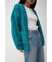 AZUL by moussy/CHENILLE CABLE KNIT CARDIGAN/505061068