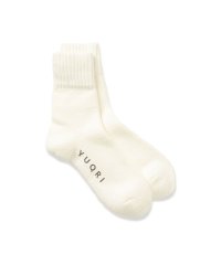 YUQRI/ユクリ YUQRI ユクリ 靴下 YUQRI comfy pile double rib ソックス ショートクルー ロークルー 白 黒 メンズ レディース 12/505062009