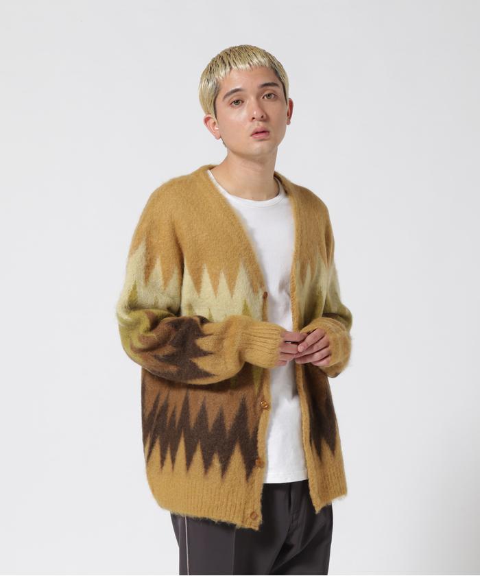 NEEDLES/ニードルズ MOHAIR CARDIGAN － Ｚｉｇｚａｇ モヘア