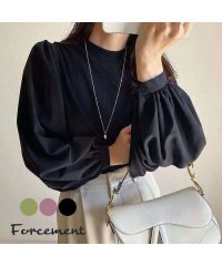 Forcement/フォースメント Forcement ドッキングニットブラウス ボリュームスリーブ/505016355
