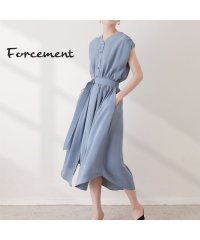 Forcement/フォースメント Forcement ノースリロングシャツワンピース/505016379