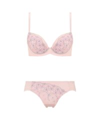 AMO'S STYLE by Triumph/チャーミングラマー ブラ＆ショーツセット フラワーフィールド 1397　ピンク(B～D)/505064570