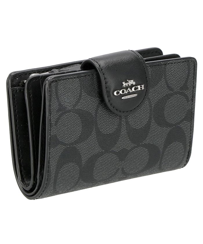 コーチ COACH コーチ C0082 二つ折り財布 MEDIUM CORNER ZIP
