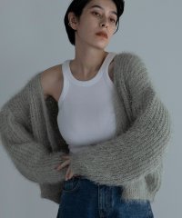 marjour/SHAGGY KNIT CARDIGAN/505065554