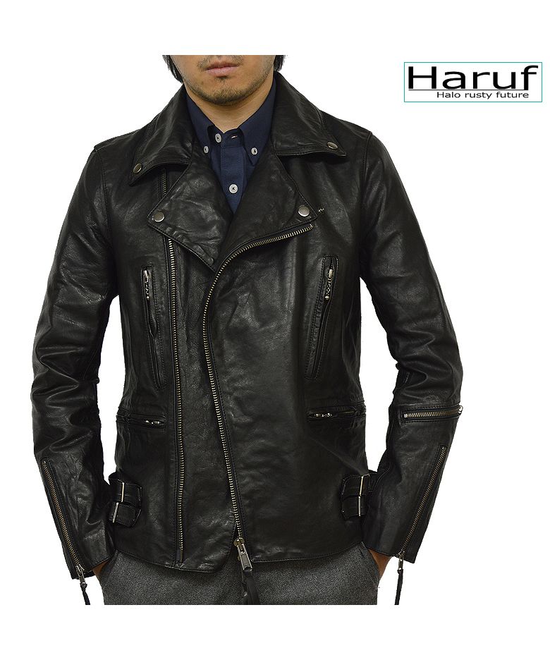 Haruf レザージャケット Halo rusty future