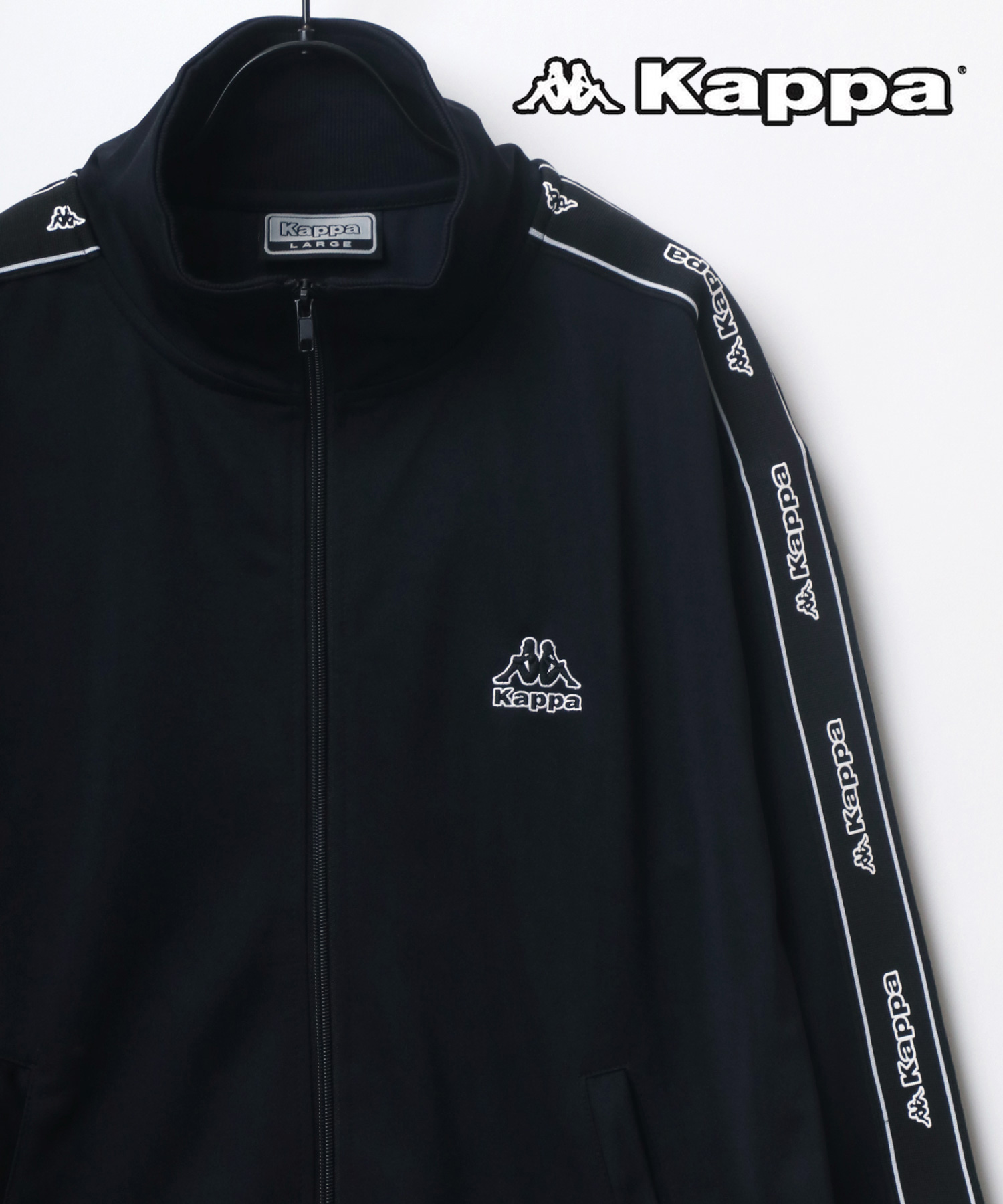 未使用タグ付きkappa メンズ スエット ジャージ ジャケット　Lサイズ ラザル Lazar 【Lazar】Kappa/カッパ オーバーサイズ 袖ライン