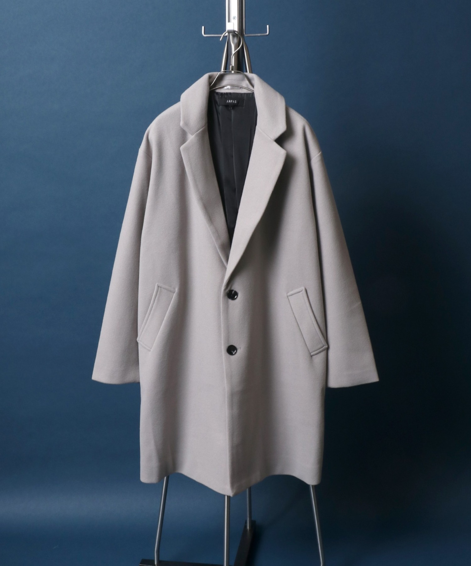 ANPAS】Melton Oversize Chester Coat/ANPAS メルトン オーバーサイズ