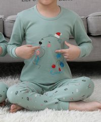 TeddyShop/テディショップ Teddyshop キッズ 長袖ゆるデザインセットアップルームウェアパジャマ 上下2点セット/505066292