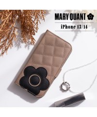 MARY QUANT/MARY QUANT マリークヮント iPhone 14 13 ケース スマホケース 携帯 レディース PU QUILT LEATHER BOOK TYPE C/505067727