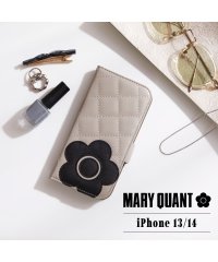 MARY QUANT/MARY QUANT マリークヮント iPhone 14 13 ケース スマホケース 携帯 レディース PU QUILT LEATHER BOOK TYPE C/505067727