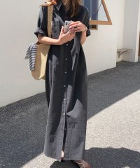 AMOUR BOX/アムールボックス AMOUR BOX リラックスマキシ丈シャツワンピース/505068318