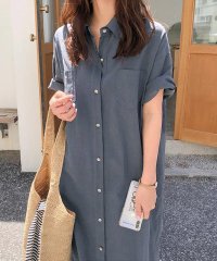 AMOUR BOX/アムールボックス AMOUR BOX リラックスマキシ丈シャツワンピース/505068318