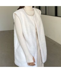 Louere/ルエレ Louere Louere パイピングネックボアベスト/505068364