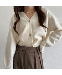 callautia/カラウティア callautia callautia Vネックボタンニット/505068396