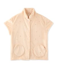fran de lingerie/フランデランジェリー fran de lingerie memory fleece メモリーフリース半袖ショートガウン（アラン編み・星柄）/505071851