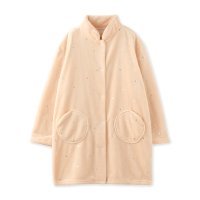 fran de lingerie/フランデランジェリー fran de lingerie memory fleece メモリーフリース長袖ロングガウン（アラン編み・星柄）/505071852