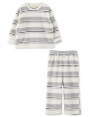 fran de lingerie/フランデランジェリー fran de lingerie memory fleece メモリーフリースキッズかぶり上下セット（アラン編み・星柄・ボーダー）/505071854