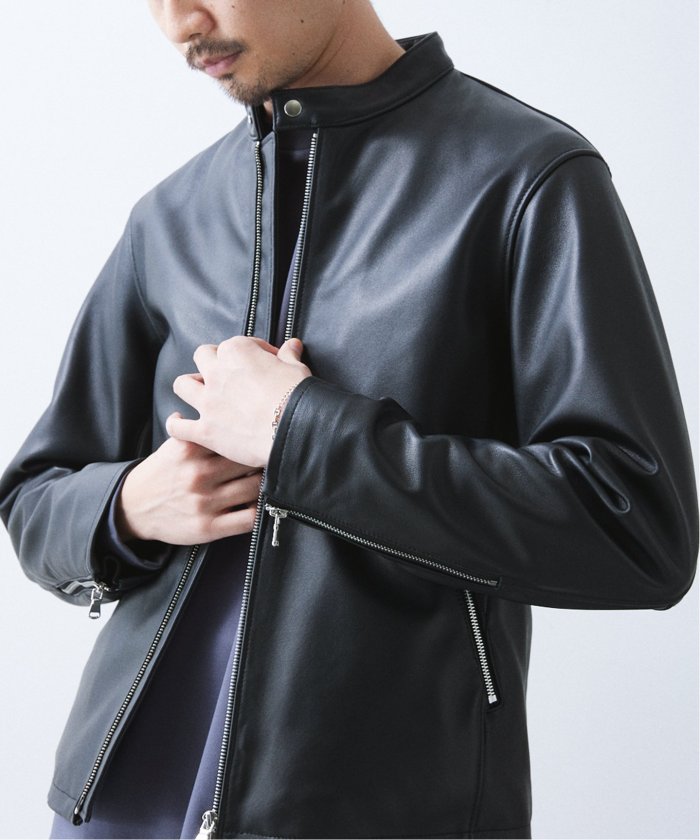 セール 30%OFF】lamb leather / ラムレザーシングルライダース