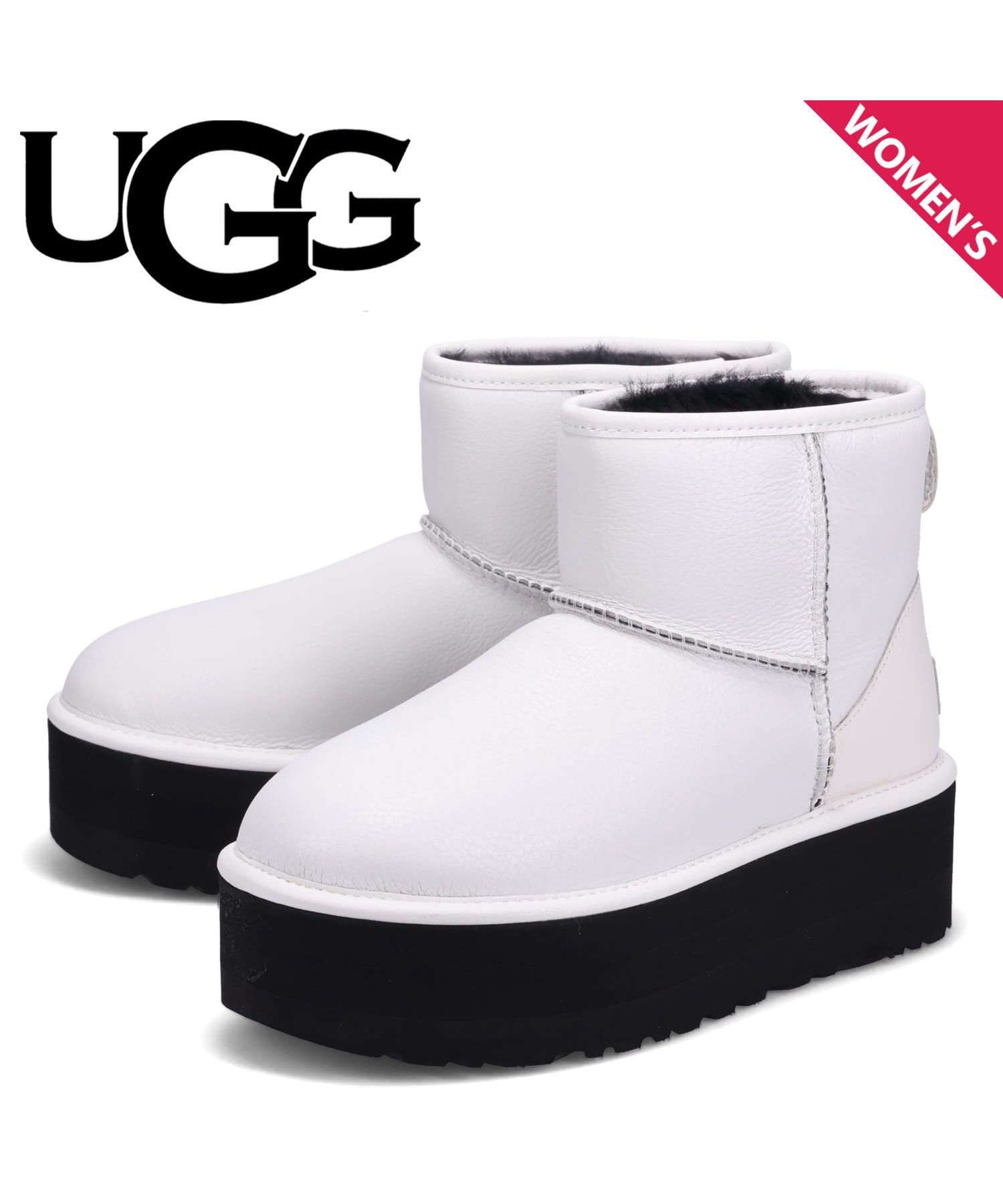 UGG アグ ムートンブーツ クラシックミニ 厚底 プラットフォーム-